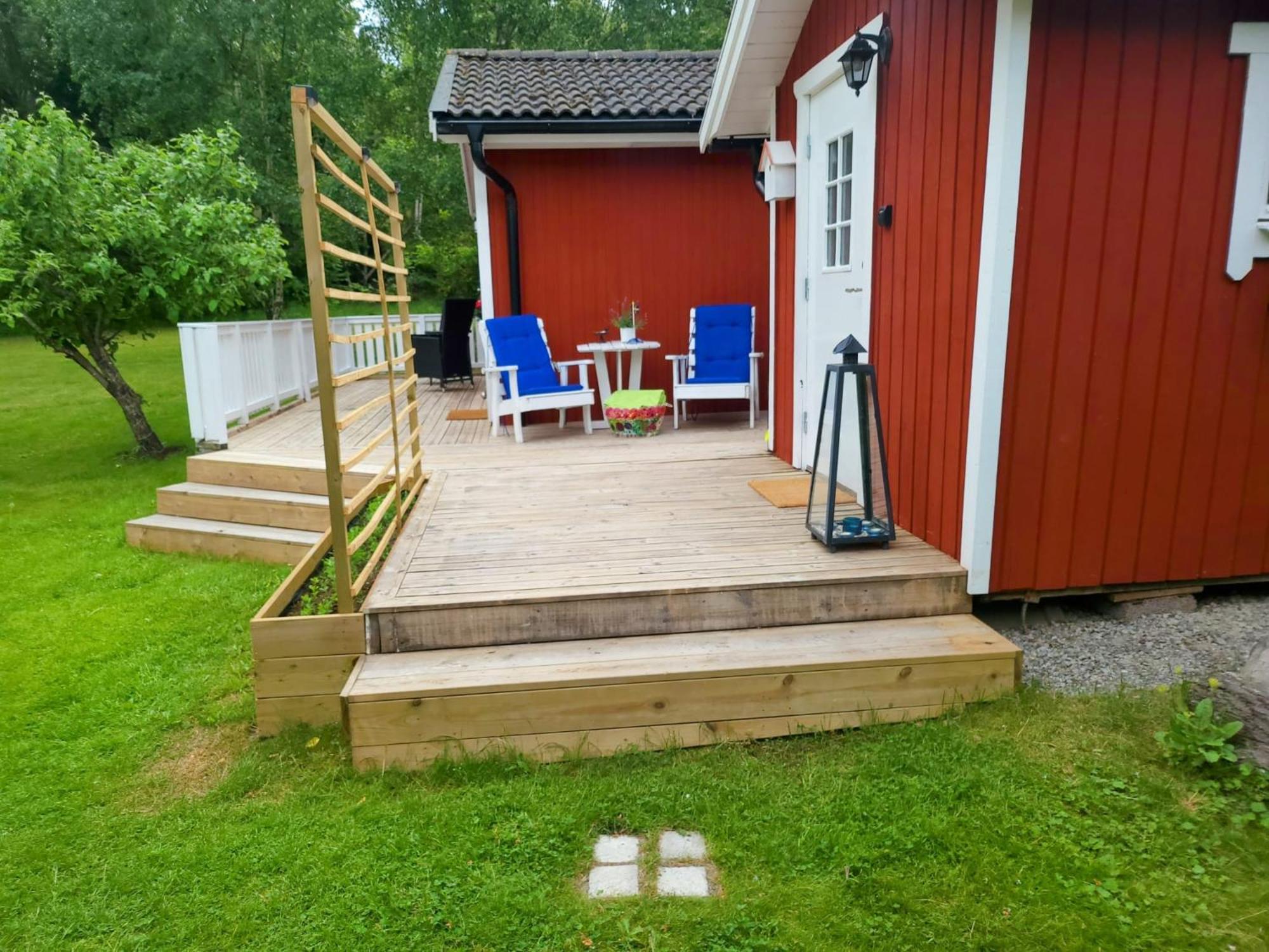 Вилла Lilla Huset Med Stor Traedgardstomt Naera Golf Och Hav Труса Экстерьер фото